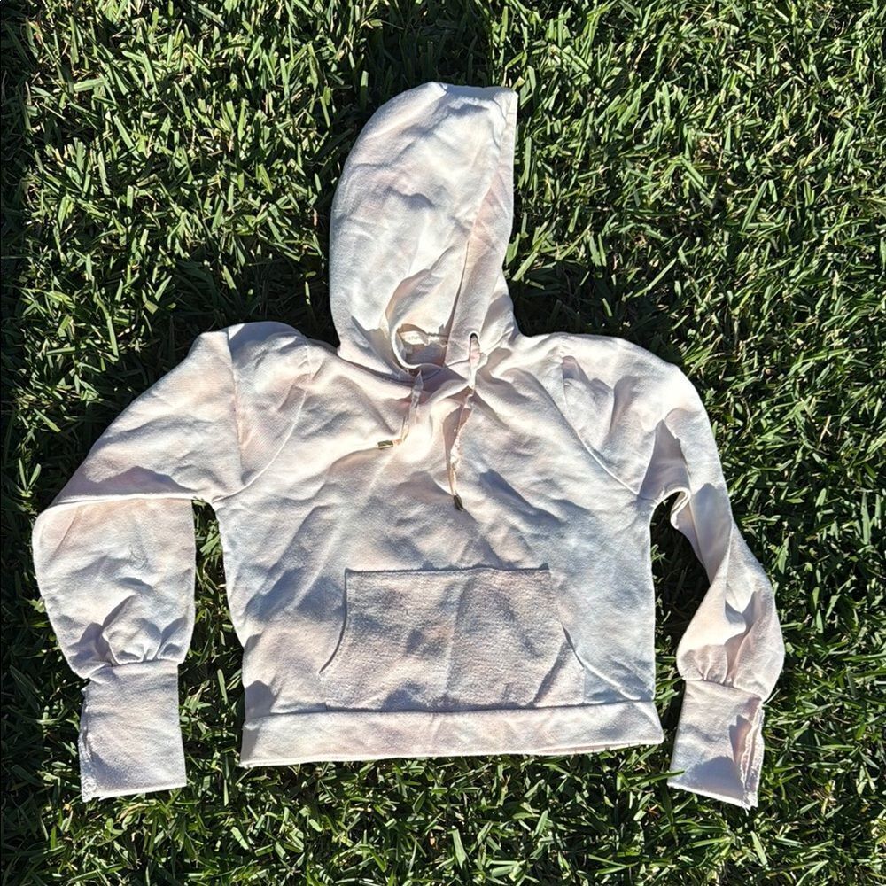 Cream Tie-Dye Hoodie Love Shack Fancy - Floral Hoodie Ties - Size Small NEW